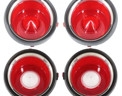 70-71 Early Camaro Tail Light Lens Set without RS