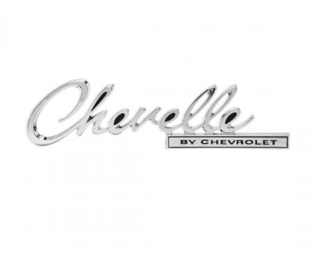 Trim Parts 69 Chevelle Rear Deck Emblem, Chevelle by Chevrolet, Each 4640