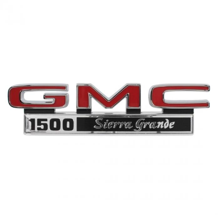 Trim Parts 71-72 GMC Truck Front Fender Emblem, GMC 1500 Sierra