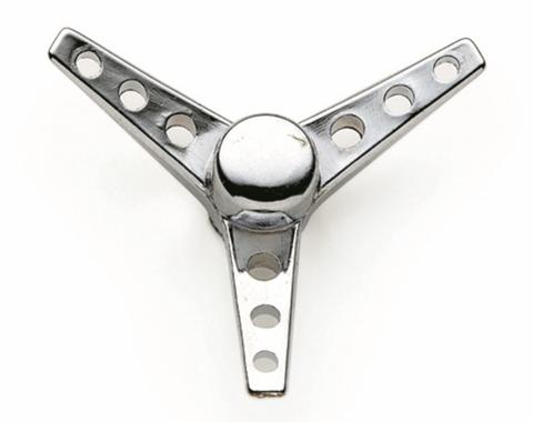 Mr. Gasket Air Cleaner Wing Nut, Tri-Bar, Chrome 9868