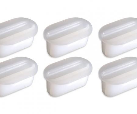 Redline Restomotive® 1977-1982 Chevrolet Corvette Console Side Panel Screw Inserts, 6 Piece Set