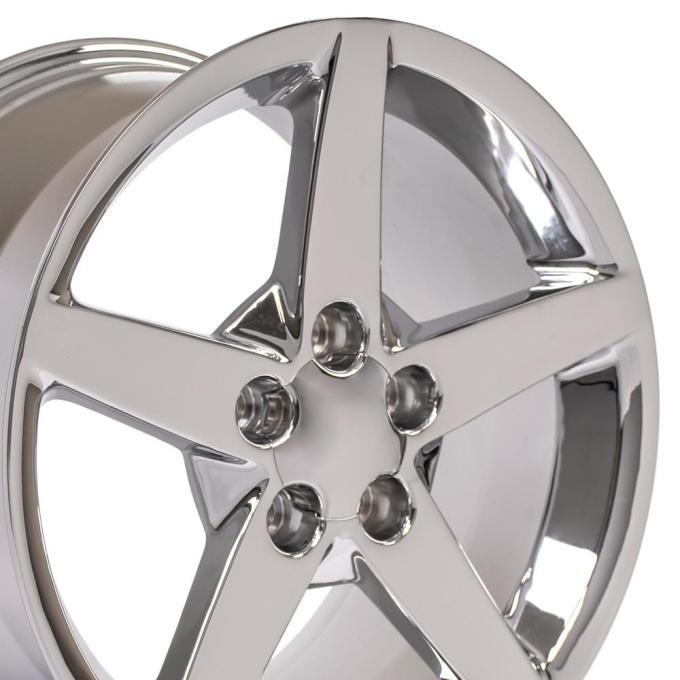 OE Replica Wheels CV06A - 18" Replica Wheel CV06 Fits Chevrolet Corvette - C6 Rim 18x9.5 Chrome Wheel CV06A-18095-5475-58C