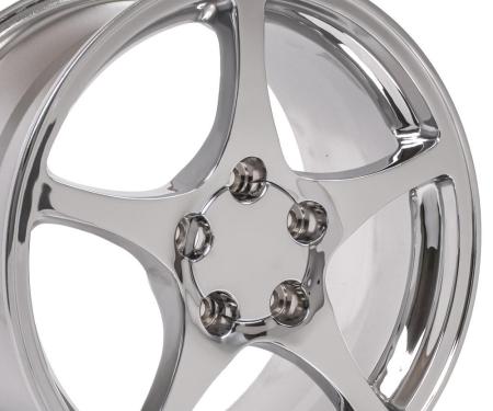 OE Replica Wheels CV05 - 17" Replica Wheel CV05 Fits Chevrolet Corvette - C5 Rim 17x8.5 Chrome Wheel CV05-17085-5475-58C