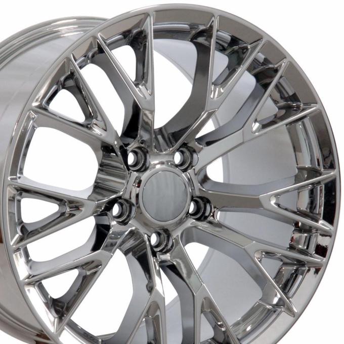 OE Replica Wheels CV22B - 18" Replica Wheel CV22 Fits Chevrolet Corvette - C7 Z06 Rim 18x8.5 Chrome Wheel CV22B-18085-5475-56C