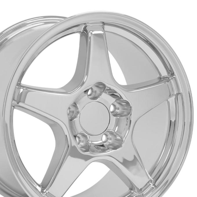 OE Replica Wheels CV01 - 17" Replica Wheel CV01 Fits Chevrolet Corvette - ZR1 Rim 17x9.5 Chrome Wheel CV01-17095-5475-56C