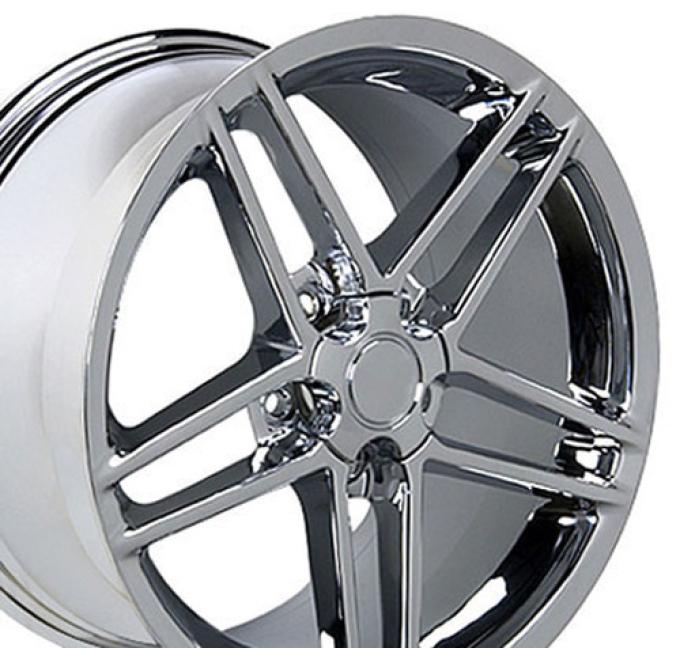 OE Replica Wheels CV07A - 18" Replica Wheel CV07A Fits Chevrolet Corvette - C6 Z06 Rim 18x9.5 Chrome Wheel CV07A-18095-5475-56C