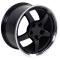 OE Replica Wheels CV05 - 17" Replica Wheel CV05 Fits Chevrolet Corvette - C5 Rim 17x9.5 Black Wheel CV05-D17095-5475-54BM