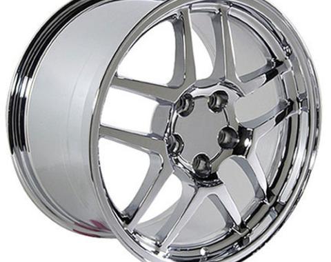 OE Replica Wheels CV04 - 17" Replica Wheel CV04 Fits Chevrolet Corvette - C5 Z06 Rim 17x9.5 Chrome Wheel CV04-17095-5475-54C