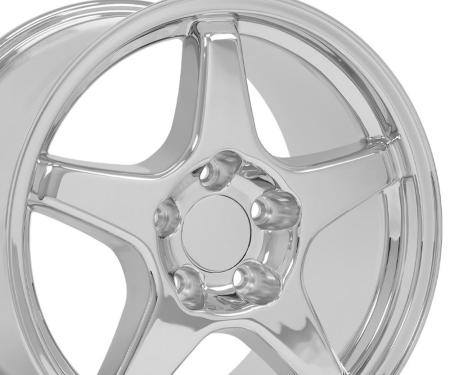 OE Replica Wheels CV01 - 17" Replica Wheel CV01 Fits Chevrolet Corvette - ZR1 Rim 17x9.5 Chrome Wheel CV01-17095-5475-56C