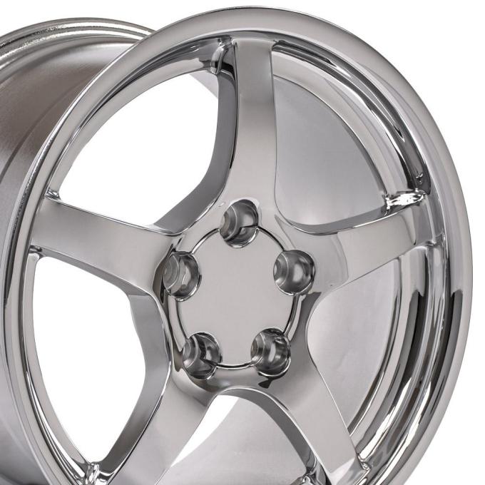 OE Replica Wheels CV05 - 17" Replica Wheel CV05 Fits Chevrolet Corvette - C5 Rim 17x9.5 Chrome Wheel CV05-D17095-5475-54C