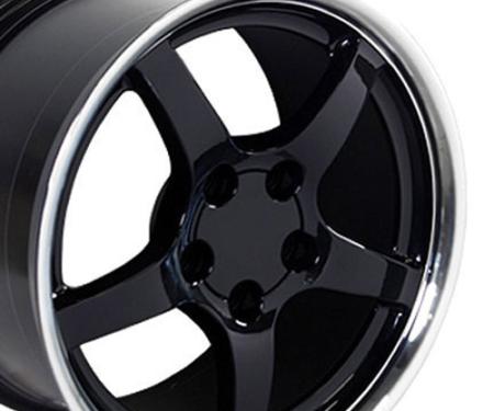 OE Replica Wheels CV05 - 17" Replica Wheel CV05 Fits Chevrolet Corvette - C5 Rim 17x9.5 Black Wheel CV05-D17095-5475-54BM