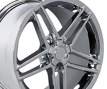 OE Replica Wheels CV07A - 18" Replica Wheel CV07A Fits Chevrolet Corvette - C6 Z06 Rim 18x9.5 Chrome Wheel CV07A-18095-5475-56C