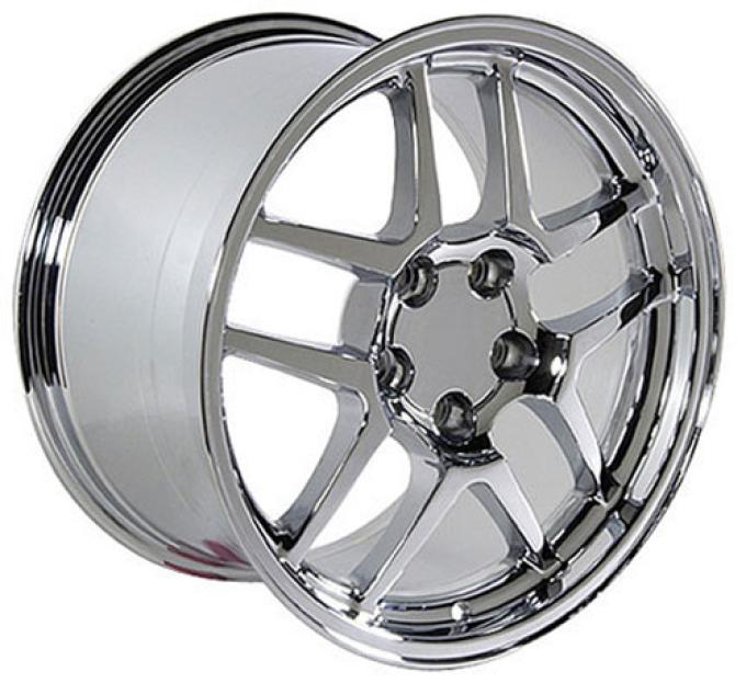 OE Replica Wheels CV04 - 17" Replica Wheel CV04 Fits Chevrolet Corvette - C5 Z06 Rim 17x9.5 Chrome Wheel CV04-17095-5475-54C