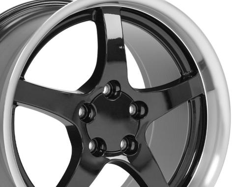 OE Replica Wheels CV05 - 18" Replica Wheel CV05 Fits Chevrolet Corvette - C5 Rim 18x10.5 Deep Dish Black CV05-D18105-5475-56BM