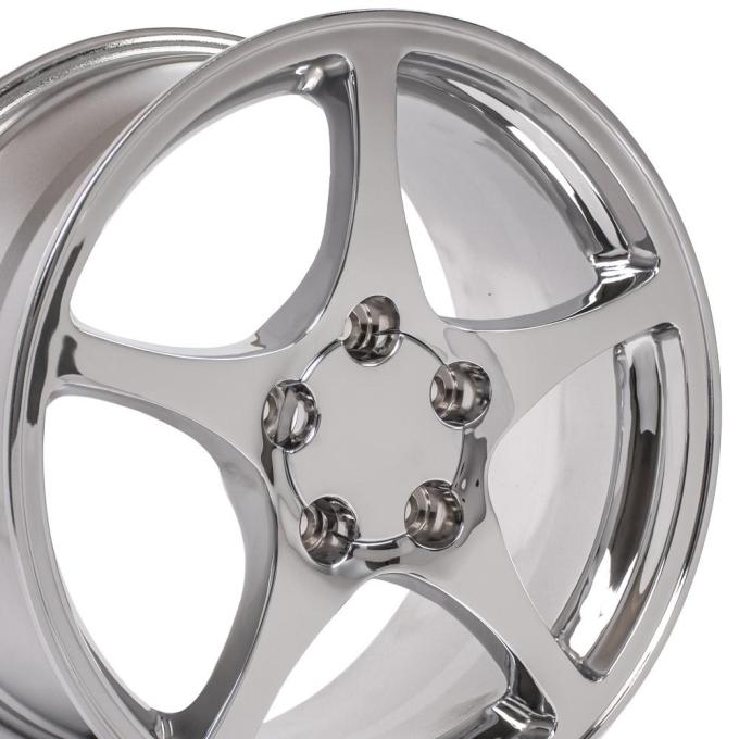 OE Replica Wheels CV05 - 17" Replica Wheel CV05 Fits Chevrolet Corvette - C5 Rim 17x8.5 Chrome Wheel CV05-17085-5475-58C