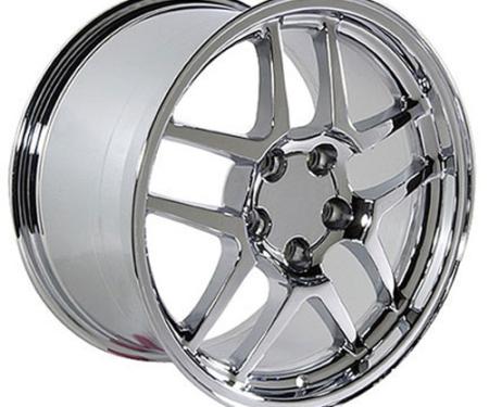 OE Replica Wheels CV04 - 18" Replica Wheel CV04 Fits Chevrolet Corvette - C5 Z06 Rim 18x10.5 Chrome Wheel CV04-18105-5475-56C