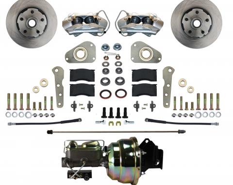 Leed Brakes Power Front Kit with Plain Rotors and Zinc Plated Calipers FC0025-8307