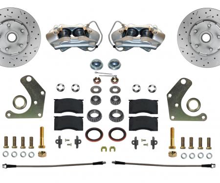 Leed Brakes Spindle Kit with Drilled Rotors and Zinc Plated Calipers FC2003SMX