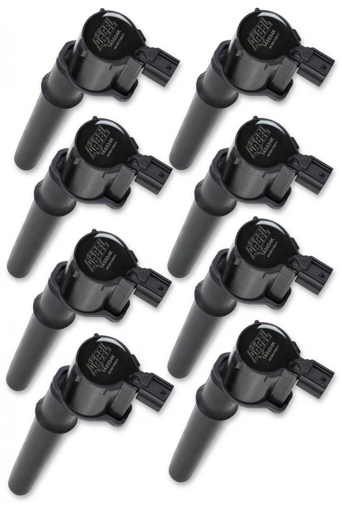 Accel Ignition Coil, SuperCoil -Ford 4 Valve Modular Engine 4.6/5.4L‚ Black, 8 Pack 140034K-8