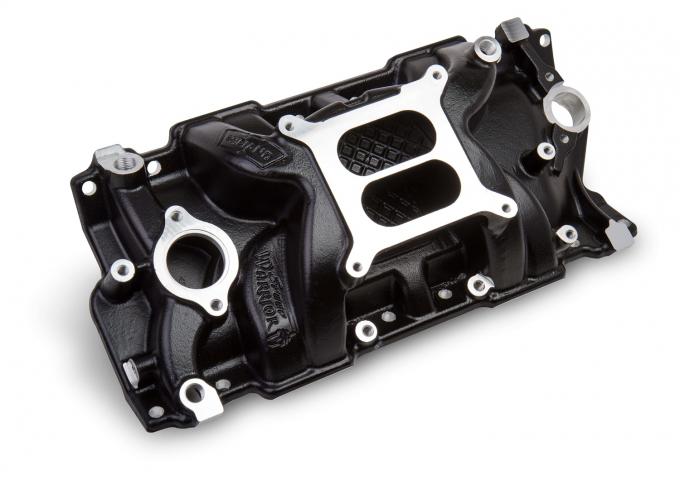 Weiand Speed Warrior Intake, Chevy Small Block V8, Black Ceramic Coated 8150BK