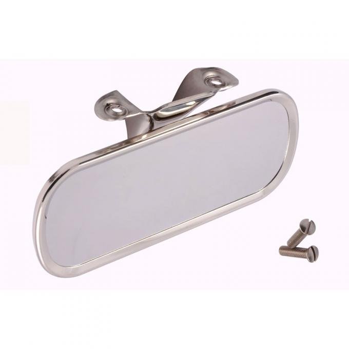 Dennis Carpenter Rear View Mirror - Stainless - 1940-52 Ford Truck, 1947-48 Ford Car   6A-17682-SS