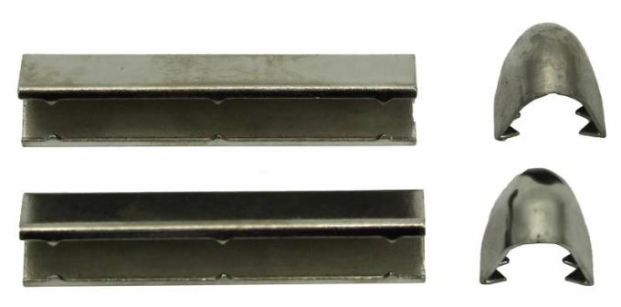 Chevy Sunvisor Trims, Stainless Steel, Interior, 1955-1957