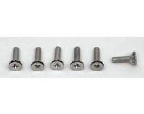 Chevy Door Hinge Screw Set, Rear, 4-Door, 1955-1957