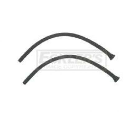 Chevy Rear Glass Drain Seals, 4-Door Hardtop, 1956-1957