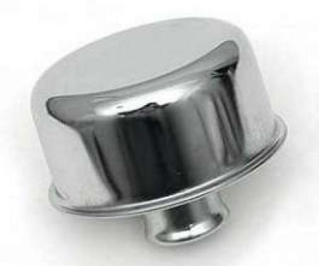 Chevy Engine Oil Breather Cap, Chrome, Push-In, 1955-1957