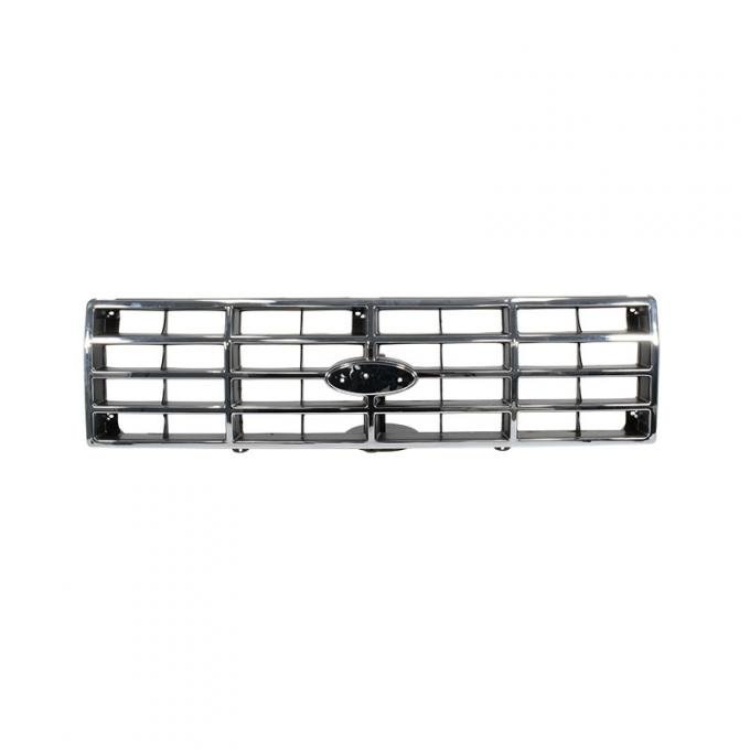 Dennis Carpenter Radiator Grille - Chrome - 1982-86 Ford Truck, 1982-86 Ford Bronco E3TZ-8200-GX