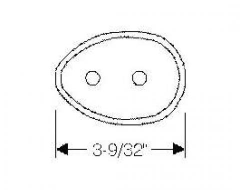 Chevy Mounting Gaskets, License Plate Light, 1949-1951