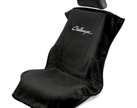 Seat Armour Challenger Seat Towel, Black with Script SA100CHLB