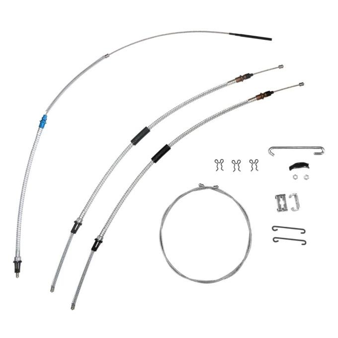 Chevelle Cable Set, Parking Brake, TH350, Powerglide Or Manual, 1964-1967