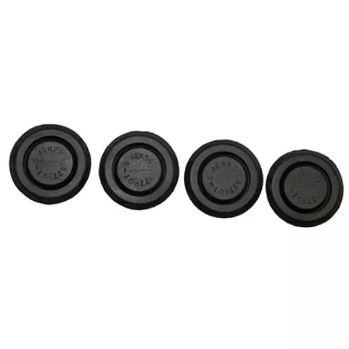 Redline Restomotive® 1963-1970 Ford Car 4 Piece Rubber Front Seat Plug Set for Front Seat Mounting Holes