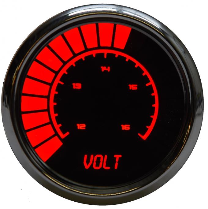 Intellitronix Voltmeter Analog LED Bargraph Chrome BS9015