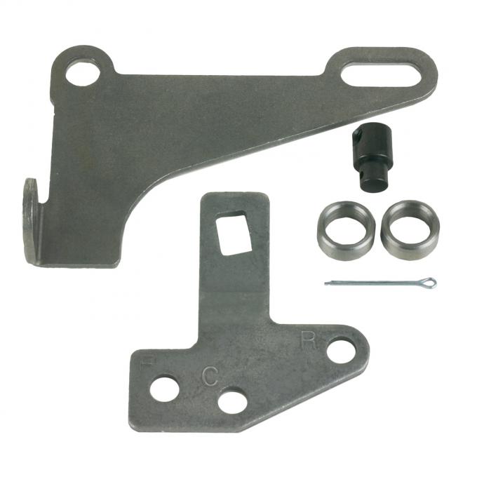 B&M Cable Bracket & Shift Lever Kit, GM 4L60E Through 4L85E, Front Cable Exit 75498