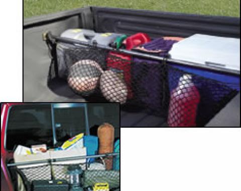 Covercraft Truck Stop Cargo Bar with Cargo Net, Black 80452-00