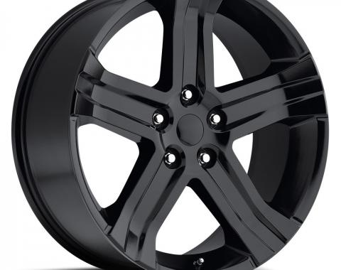 Factory Reproductions Ram 1500 Wheels 22X9 5X5.5 +20 HB 77.8 2013 Dodge Ram Rt Gloss Black With Cap FR Series 69 69290205502