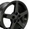 Corvette 17 X 8.5 C6 Style Reproduction Wheel, Black, 1988-2004