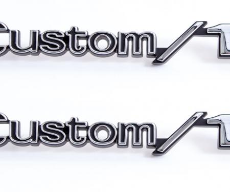 AMD Front Fender Emblems, "Custom 10", LH/RH Pair 999-4069-21