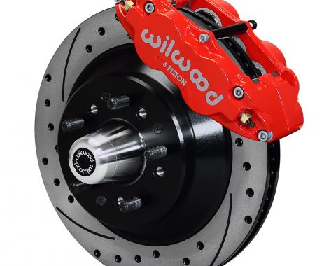 Wilwood Brakes Forged Narrow Superlite 6R Big Brake Front Brake Kit (Hub and 1PC Rotor) 140-13654-DR