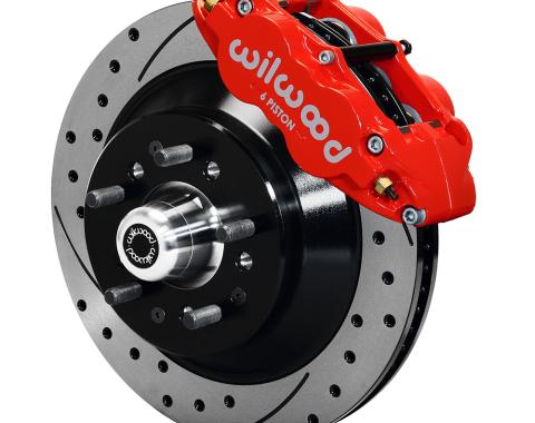 Wilwood Brakes Forged Narrow Superlite 6R Big Brake Front Brake Kit (Hub and 1PC Rotor) 140-12272-DR