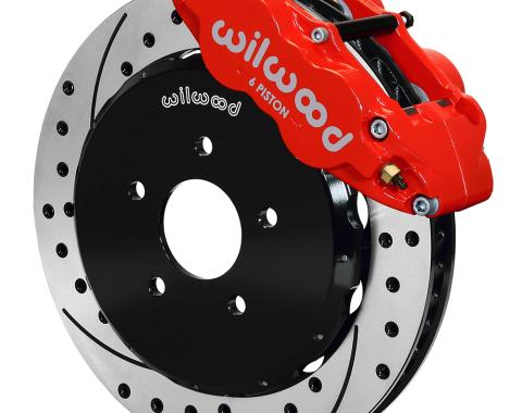 Wilwood Brakes Forged Narrow Superlite 6R Big Brake Front Brake Kit (Hat) 140-11584-DR