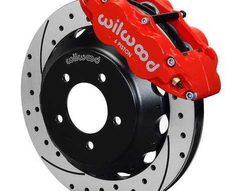 Wilwood Brakes 1993-1995 Mazda RX-7 Forged Narrow Superlite 6R Big Brake Front Brake Kit (Hat) 140-11964-DR