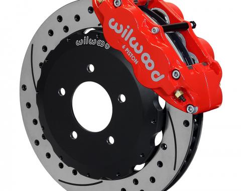 Wilwood Brakes Forged Narrow Superlite 6R Big Brake Front Brake Kit (Hat) 140-10968-DR