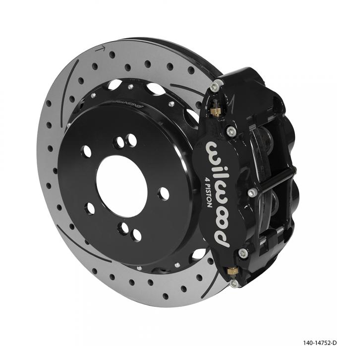 Wilwood Brakes 2001-2006 BMW M3 Forged Narrow Superlite 4R Big Brake Rear Brake Kit For OE Parking Brake 140-14752-D