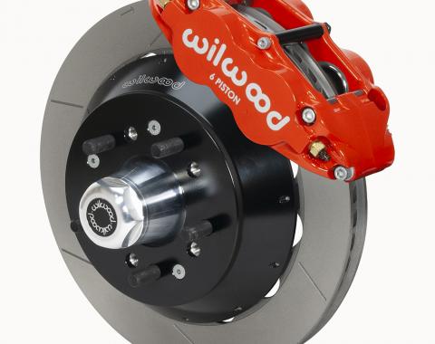 Wilwood Brakes 1957-1967 Ford F-100 Forged Narrow Superlite 6R Big Brake Front Brake Kit (Hub) 140-14837-R