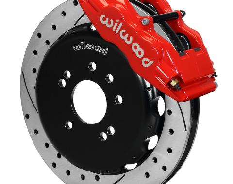 Wilwood Brakes 1989-1998 Nissan 240SX Forged Superlite 4 Big Brake Front Brake Kit (Hat) 140-9194-DR