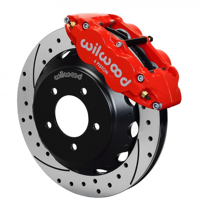 Wilwood Brakes 1993-1995 Mazda RX-7 Forged Narrow Superlite 6R Big Brake Front Brake Kit (Hat) 140-11964-DR