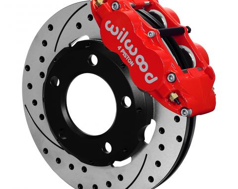 Wilwood Brakes Forged Narrow Superlite 4R Big Brake Front Brake Kit (Hat) 140-12613-DR